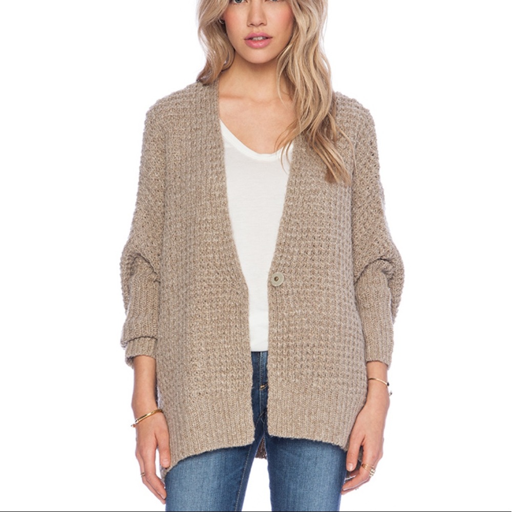 Free People waffle knot sweater